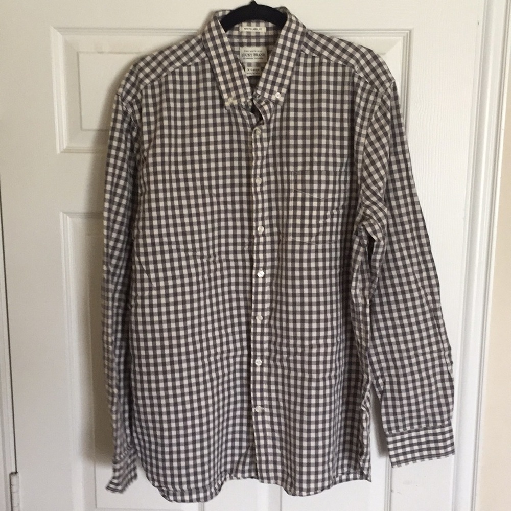 LUCKY BRAND shirt black/white XL